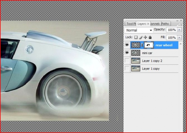 Creation of Bugatti's @ Bonneville: Step 3